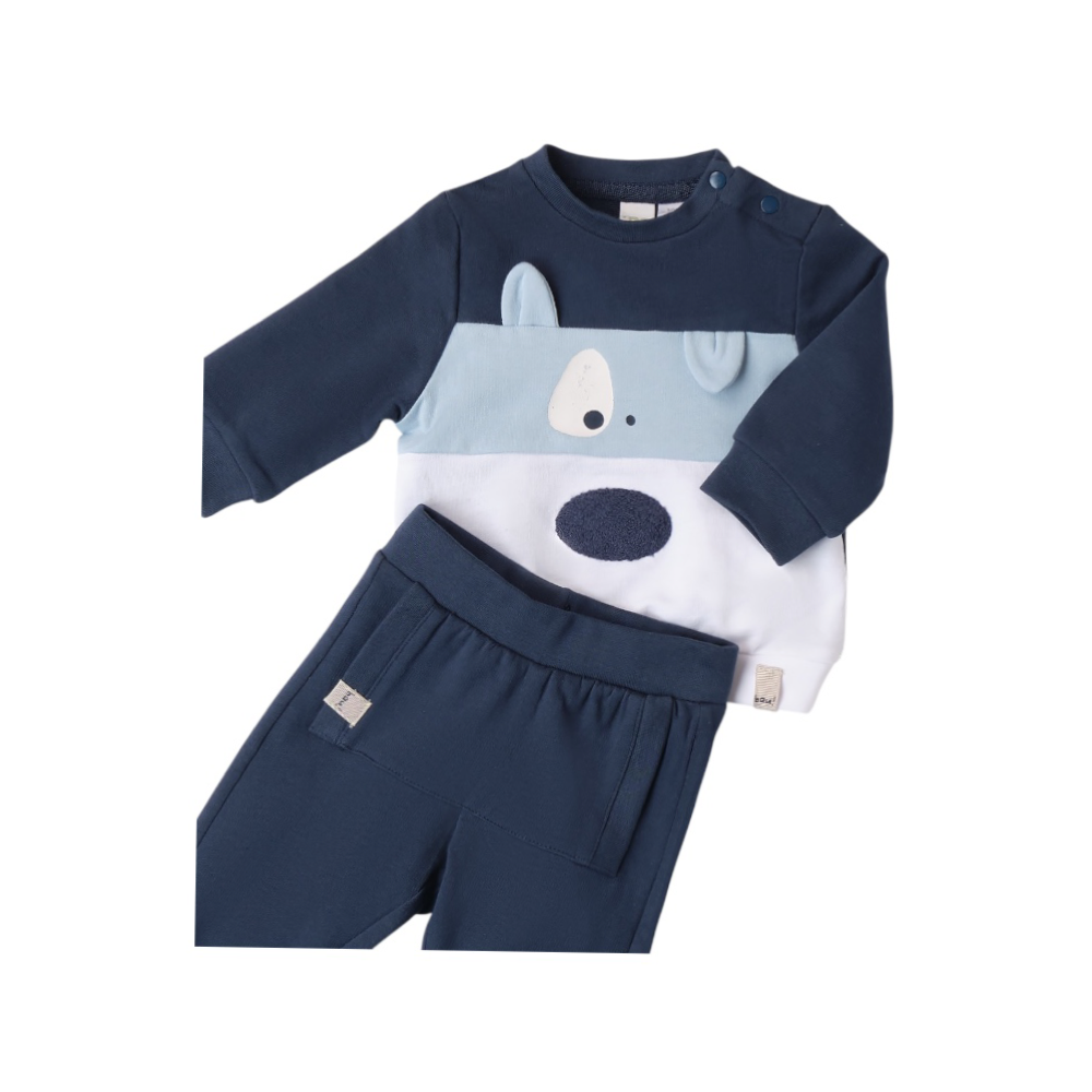 tuta baby felpa leggera 3/9 mesi