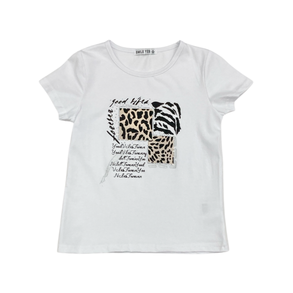t-shirt girl jersey 4/12 anni