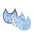 set 6 pezzi bavaglini cotone