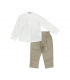 completo boy misto lino 3/8 anni