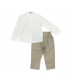 completo boy misto lino 3/8 anni