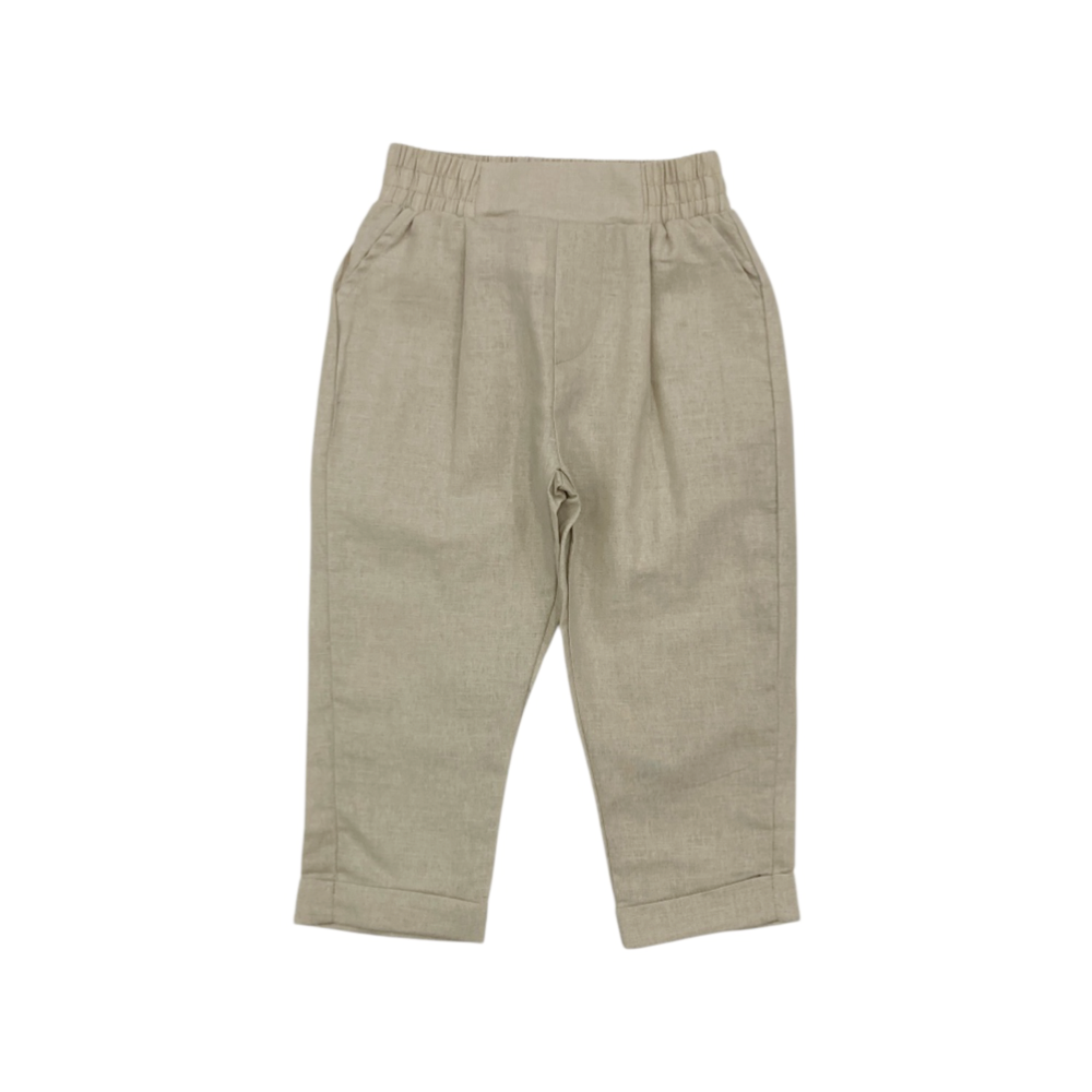 completo boy misto lino 3/8 anni
