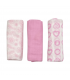 set 3 pezzi mussole cotone