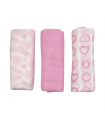 set 3 pezzi mussole cotone