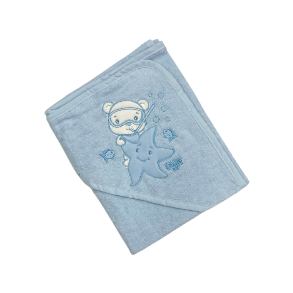accappatoio neonato spugna