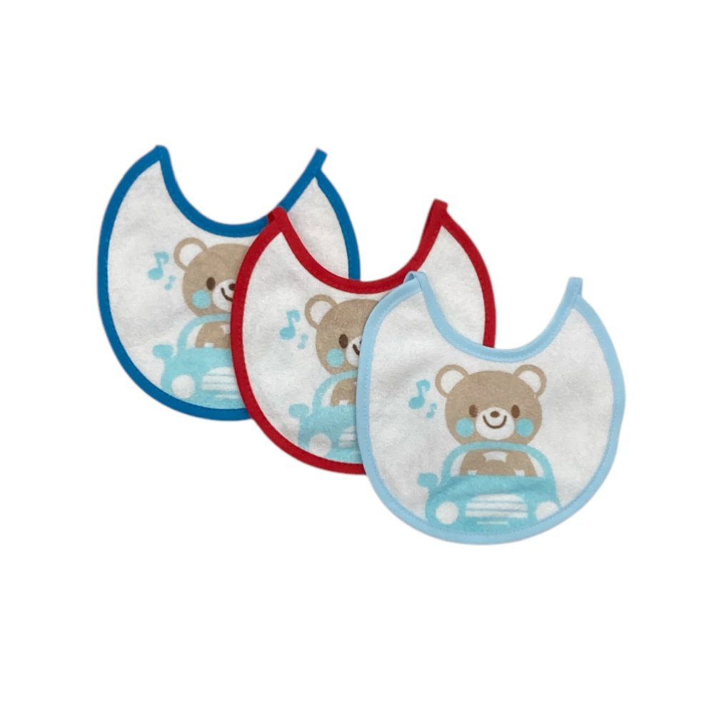 set 6 pezzi bavaglini neonato