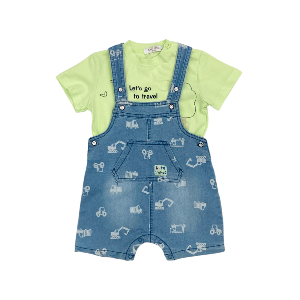 completo baby salopette 3/18 mesi