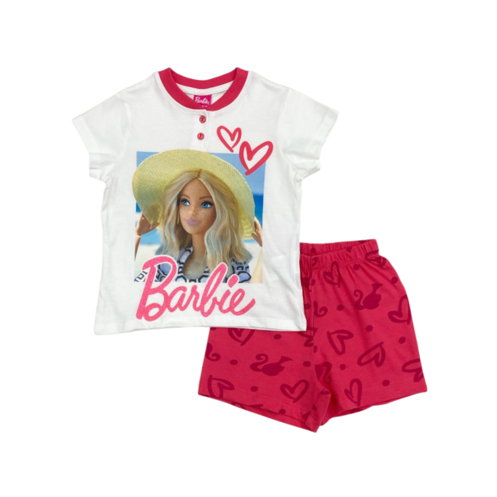 pigiama corto girl barbie 3/10 anni