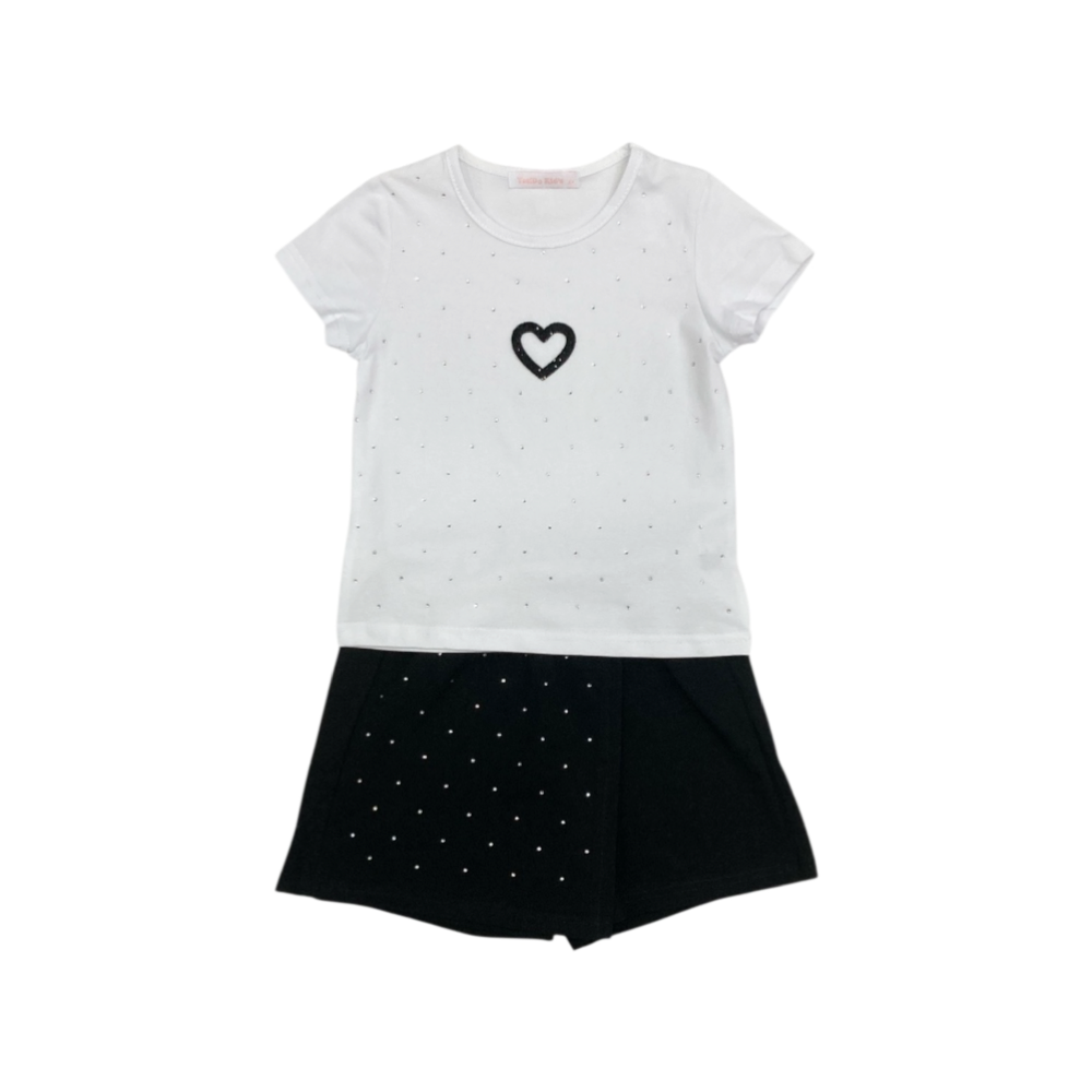 completo corto girl jersey 4/12 anni
