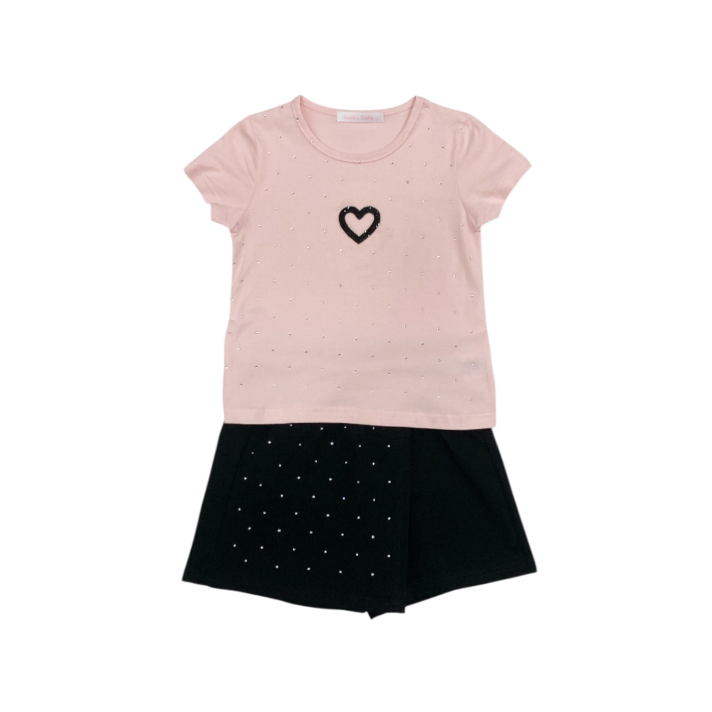 completo corto girl jersey 4/12 anni