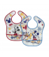 set 2 pezzi bavaglini plastica