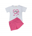 completo corto girl jersey 3/4-7/8 anni