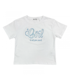 t-shirt girl jersey 4/12 anni