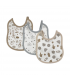 set 6 pezzi bavaglini cotone