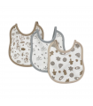 set 6 pezzi bavaglini cotone
