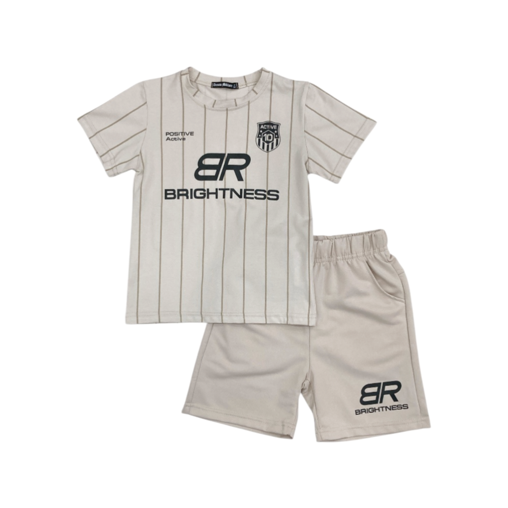 completo corto boy jersey 4/12 anni