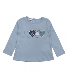 t-shirt girl jersey 3/8 anni