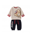 tuta baby felpata 1/24 mesi