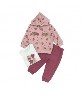 tuta baby felpina 3/18 mesi