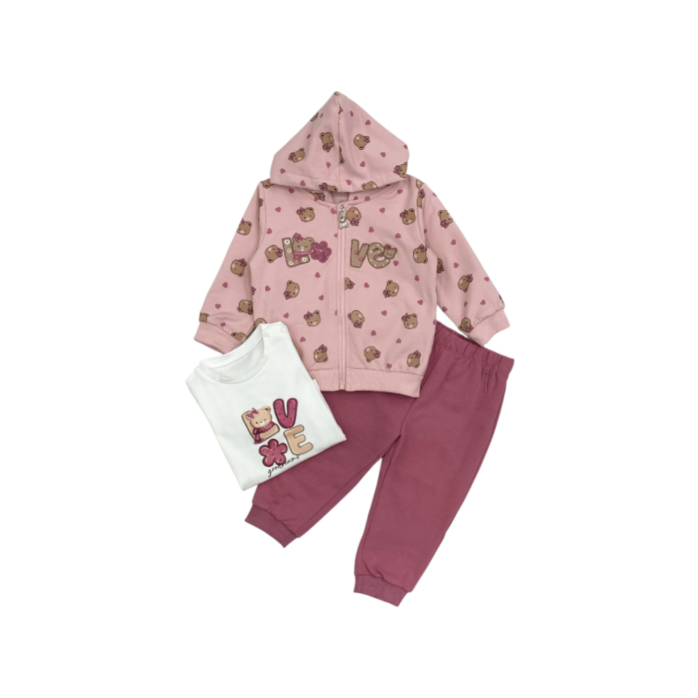 tuta baby felpina 3/18 mesi