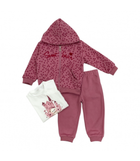 tuta baby felpata 12/36 mesi