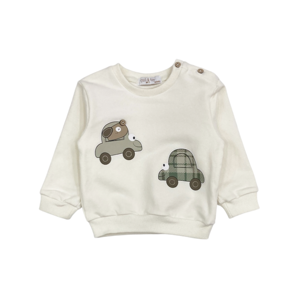 completo baby felpato 3/18 mesi