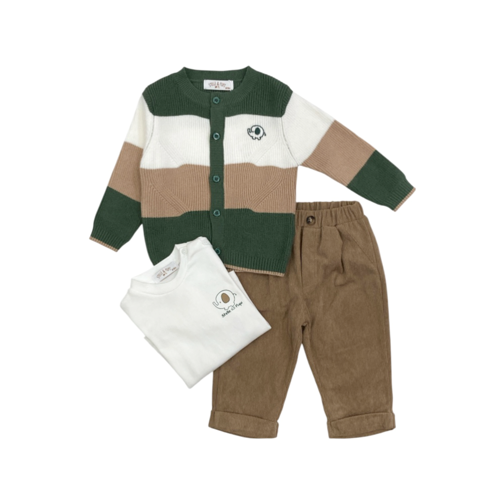 completo baby 3 pezzi 3/18 mesi