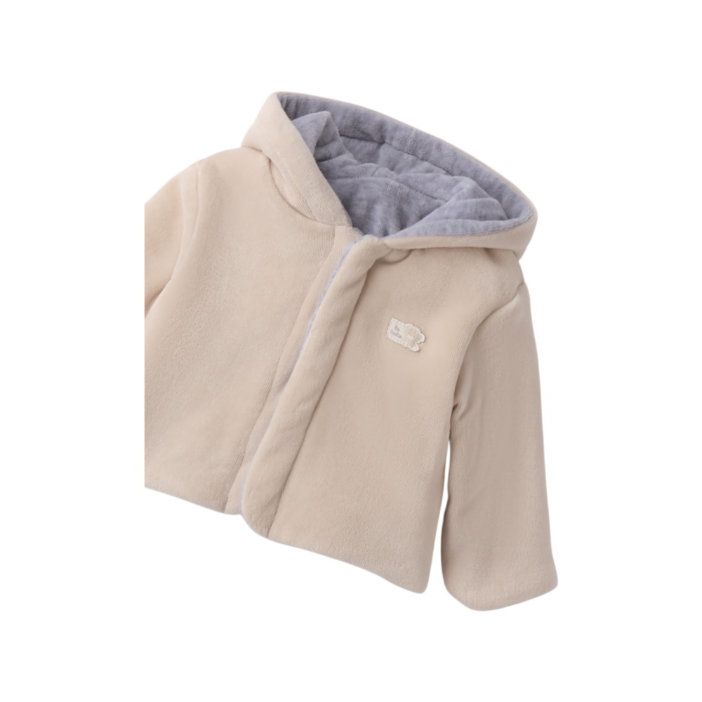 giacca baby revers ciniglia 3/9 mesi