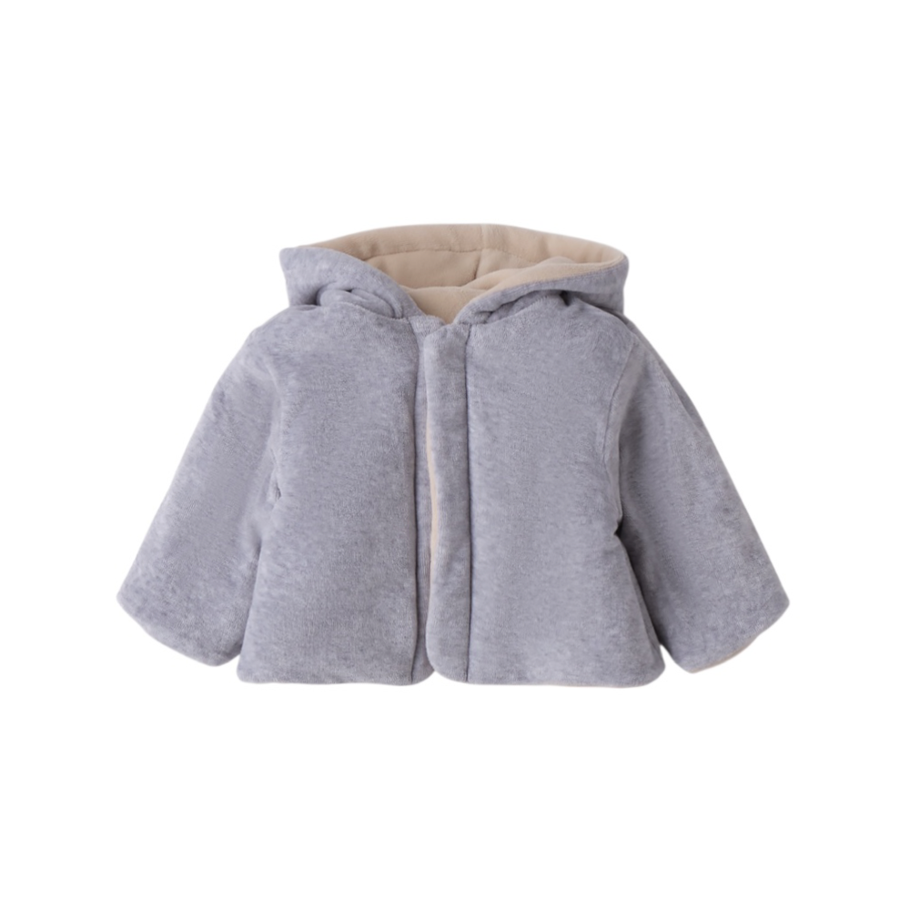 giacca baby revers ciniglia 3/9 mesi