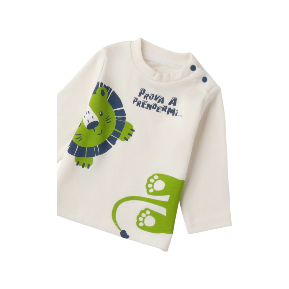 t-shirt baby caldo cotone 1/9 mesi
