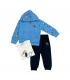 tuta baby felpina 3/6-12/18 mesi