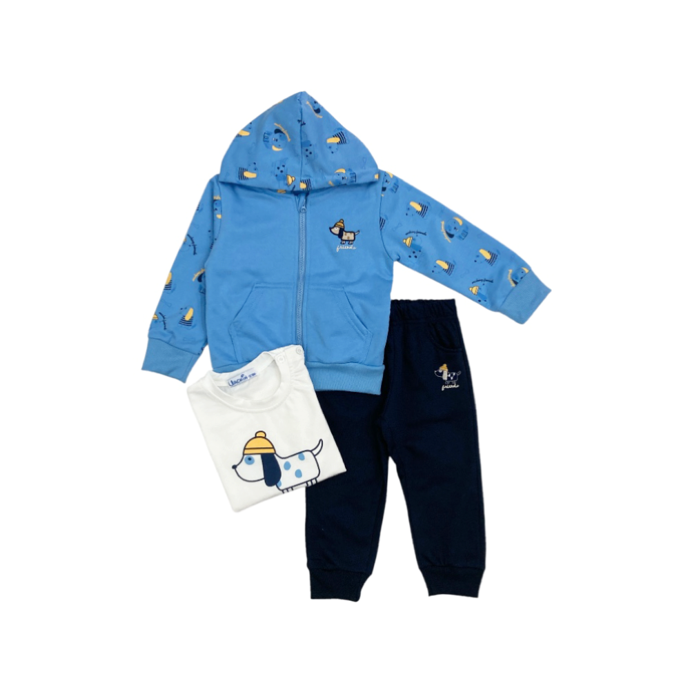 tuta baby felpina 3/6-12/18 mesi
