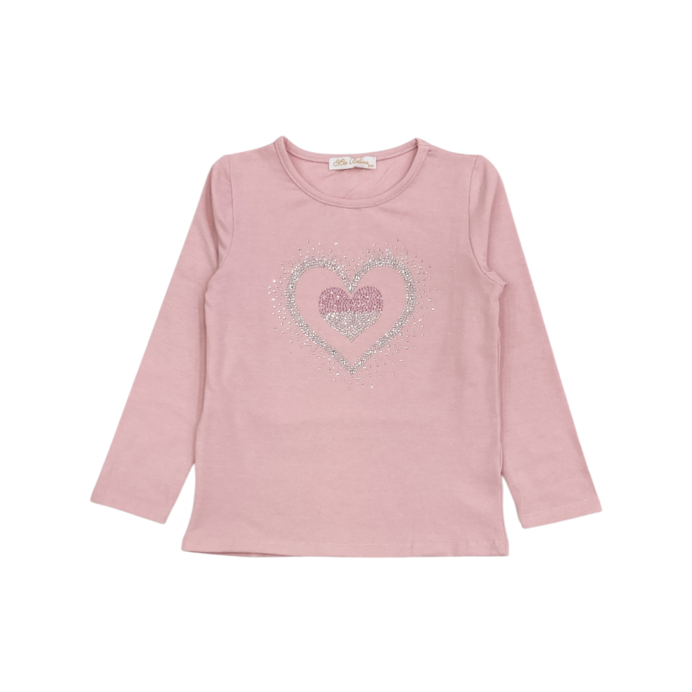t-shirt girl caldo cotone 3/4-7/8 anni