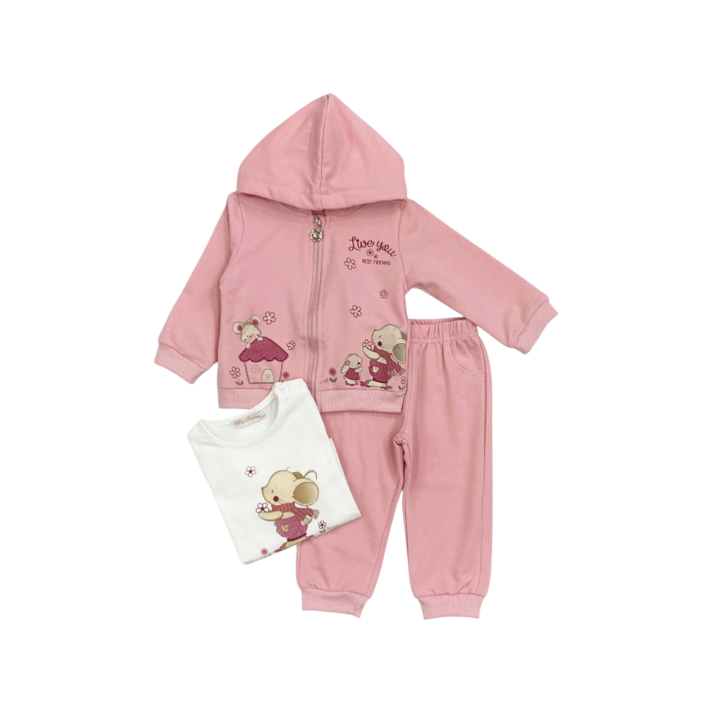 tuta baby felpina 3/6-12/18 mesi