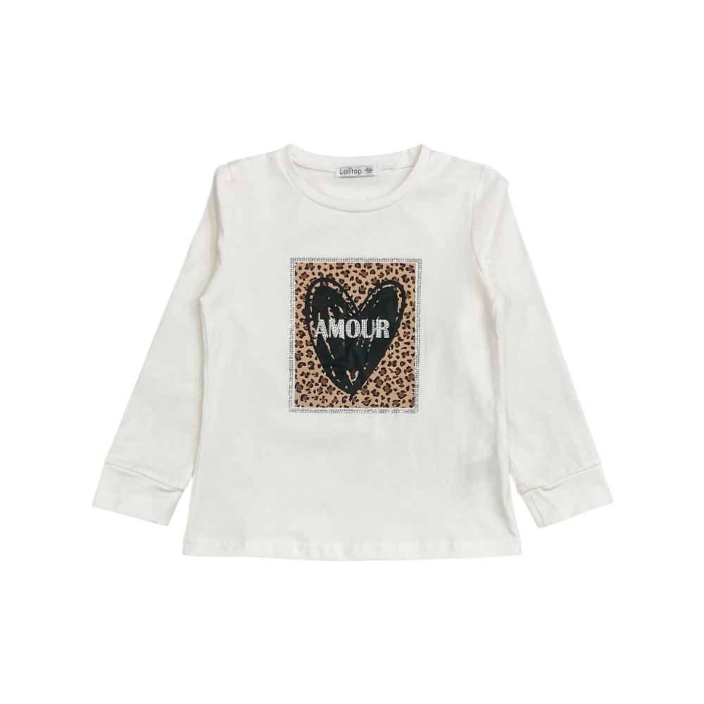 t-shirt girl caldo cotone 3/4-11/12 anni
