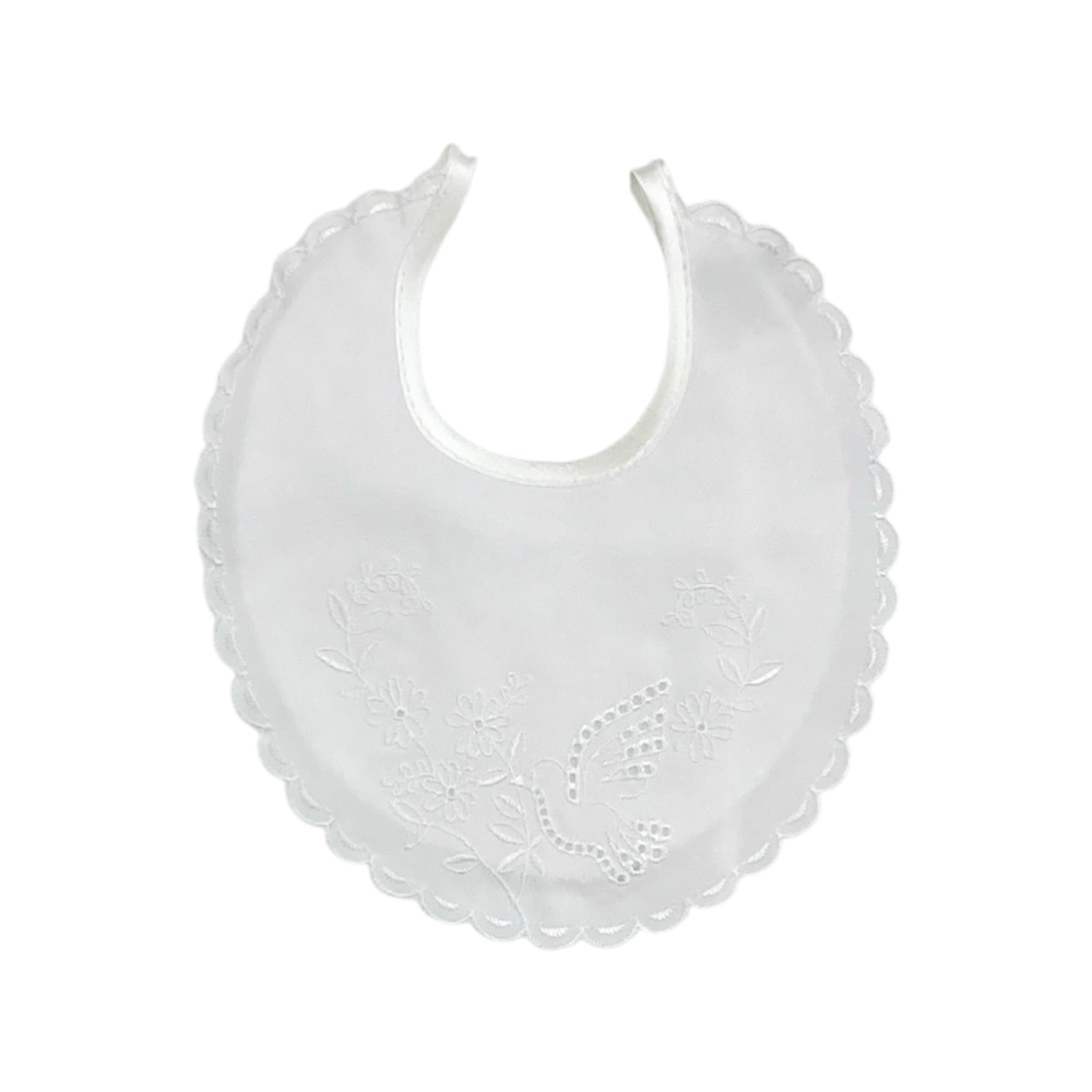 bavaglino battesimale unisex misto seta