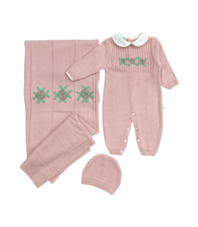 set nascita in maglia invernale