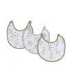 set 6 pezzi bavaglini cotone