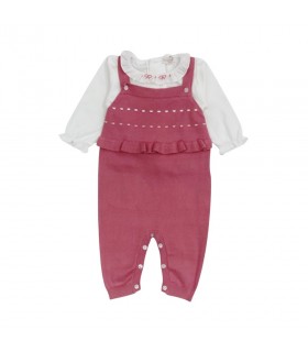 completo bambina salopette 1/9 mesi