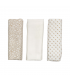 set 3 pz mussole cotone