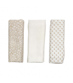 set 3 pz mussole cotone