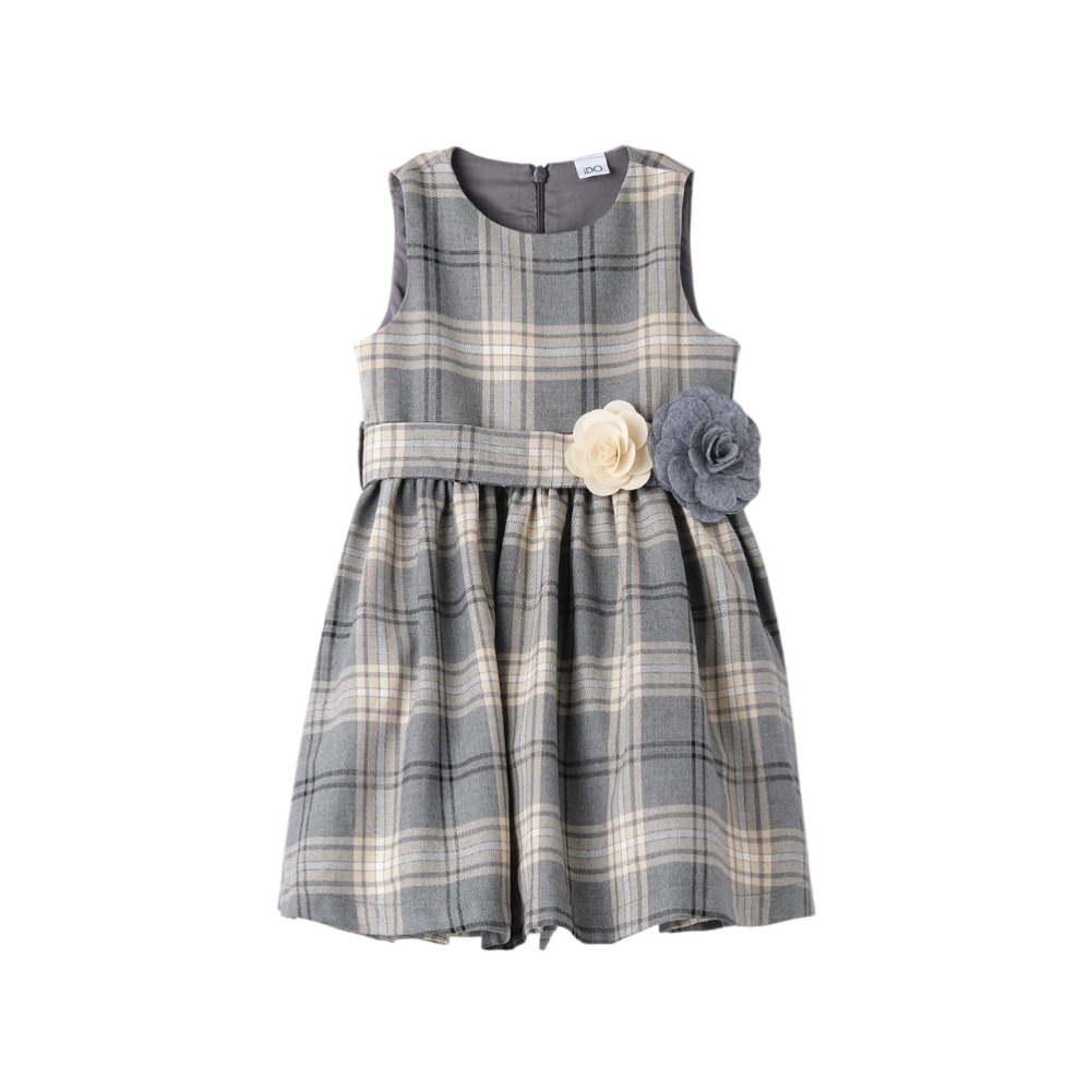 scamiciato bambina tartan 9/30 mesi