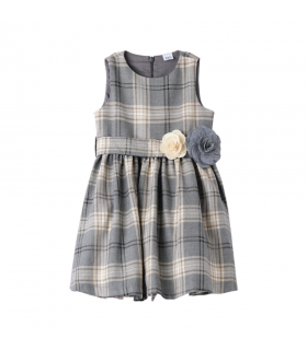 scamiciato bambina tartan 3/8 anni