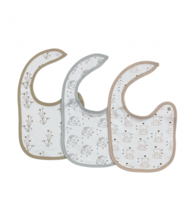 set 6 pezzi bavaglini neonato/a jersey