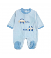 tutina neonato ciniglia 0/3-9/12 mesi
