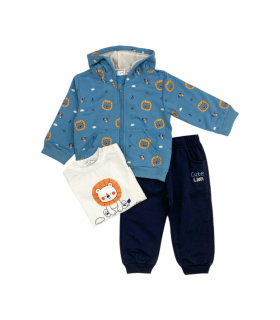 tuta bambino felpina 3/18 mesi