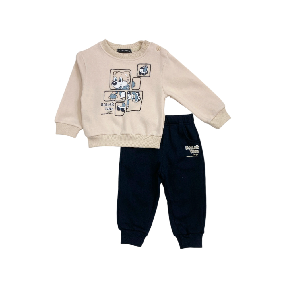 tuta bambino felpata 12/36 mesi
