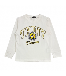t-shirt bambino caldo cotone 4/12 anni