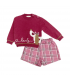 completo bambina con short 12/36 mesi