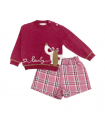 completo bambina con short 12/36 mesi